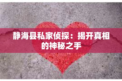 静海县私家侦探：揭开真相的神秘之手