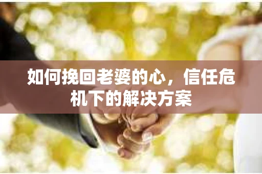 如何挽回老婆的心，信任危机下的解决方案