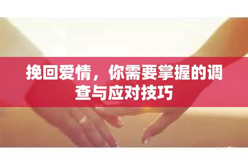 挽回爱情，你需要掌握的调查与应对技巧