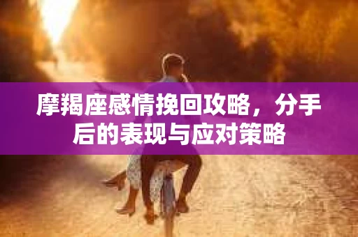 摩羯座感情挽回攻略，分手后的表现与应对策略